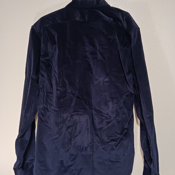 Banana Republic Navy Blue Corduroy Shirt XL - Picture 2 of 3
